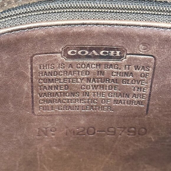 Vintage Coach CITY Bag 9790 Mahogany Crossbody/Shoulder Y2K - Picture 13 of 15